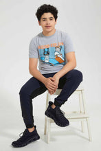 Load image into Gallery viewer, Redtag-Grey-Skate-For-Life-Tee-Graphic-T-Shirts-Senior-Boys-9 to 14 Years