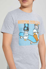 Load image into Gallery viewer, Redtag-Grey-Skate-For-Life-Tee-Graphic-T-Shirts-Senior-Boys-9 to 14 Years