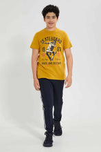 Load image into Gallery viewer, Redtag-Mustard-Skate-1983-Tee-Graphic-T-Shirts-Senior-Boys-9 to 14 Years
