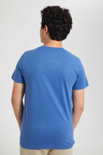 Load image into Gallery viewer, Redtag-Blue-Blurry-Tee-Graphic-T-Shirts-Senior-Boys-9 to 14 Years