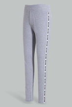 Load image into Gallery viewer, Redtag-Dk-Grey-Melange-Pique-Leggings-With-Print-Category:Leggings,-Colour:Grey,-Filter:Senior-Girls-(9-to-14-Yrs),-GSR-Leggings,-New-In,-New-In-GSR,-Non-Sale,-S22D,-Section:Kidswear,-TBL-Senior-Girls-
