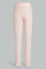 Load image into Gallery viewer, Redtag-Pink-Pique-Leggings-With-Print-Category:Leggings,-Colour:Pink,-Filter:Senior-Girls-(9-to-14-Yrs),-GSR-Leggings,-New-In,-New-In-GSR,-Non-Sale,-S22D,-Section:Kidswear,-TBL-Senior-Girls-