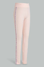 Load image into Gallery viewer, Redtag-Pink-Pique-Leggings-With-Print-Category:Leggings,-Colour:Pink,-Filter:Senior-Girls-(9-to-14-Yrs),-GSR-Leggings,-New-In,-New-In-GSR,-Non-Sale,-S22D,-Section:Kidswear,-TBL-Senior-Girls-