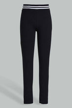 Load image into Gallery viewer, Redtag-Black-Rib-Leggings-Category:Leggings,-Colour:Black,-Filter:Senior-Girls-(9-to-14-Yrs),-GSR-Leggings,-New-In,-New-In-GSR,-Non-Sale,-S22D,-Section:Kidswear,-TBL-Senior-Girls-