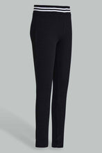 Load image into Gallery viewer, Redtag-Black-Rib-Leggings-Category:Leggings,-Colour:Black,-Filter:Senior-Girls-(9-to-14-Yrs),-GSR-Leggings,-New-In,-New-In-GSR,-Non-Sale,-S22D,-Section:Kidswear,-TBL-Senior-Girls-