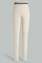 Load image into Gallery viewer, Redtag-Beige-Rib-Leggings-Category:Leggings,-Colour:Beige,-Filter:Senior-Girls-(9-to-14-Yrs),-GSR-Leggings,-New-In,-New-In-GSR,-Non-Sale,-S22D,-Section:Kidswear,-TBL-Senior-Girls-