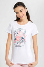 Load image into Gallery viewer, Redtag-White-Basic-T-Shirt-Category:T-Shirts,-Colour:White,-Filter:Senior-Girls-(9-to-14-Yrs),-GSR-T-Shirts,-New-In,-New-In-GSR,-Non-Sale,-S22D,-Section:Kidswear,-TBL-Senior-Girls-9 to 14 Years