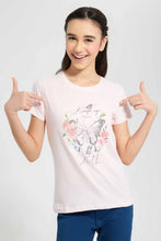 Load image into Gallery viewer, Redtag-Pale-Pink-Basic-T-Shirt-Category:T-Shirts,-Colour:Pink,-Filter:Senior-Girls-(9-to-14-Yrs),-GSR-T-Shirts,-New-In,-New-In-GSR,-Non-Sale,-S22D,-Section:Kidswear,-TBL-Senior-Girls-9 to 14 Years