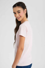 Load image into Gallery viewer, Redtag-Pale-Pink-Basic-T-Shirt-Category:T-Shirts,-Colour:Pink,-Filter:Senior-Girls-(9-to-14-Yrs),-GSR-T-Shirts,-New-In,-New-In-GSR,-Non-Sale,-S22D,-Section:Kidswear,-TBL-Senior-Girls-9 to 14 Years