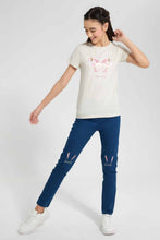 Load image into Gallery viewer, Redtag-Beige-Basic-T-Shirt-Category:T-Shirts,-Colour:Beige,-Filter:Senior-Girls-(9-to-14-Yrs),-GSR-T-Shirts,-New-In,-New-In-GSR,-Non-Sale,-S22D,-Section:Kidswear,-TBL-Senior-Girls-9 to 14 Years