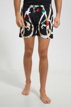 Load image into Gallery viewer, Redtag-Black-Swim-Short-Swim-Shorts--