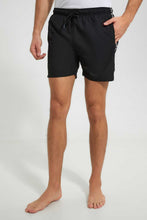 Load image into Gallery viewer, Redtag-Black-Swim-Short-Swim-Shorts--