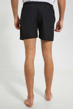 Load image into Gallery viewer, Redtag-Black-Swim-Short-Swim-Shorts--