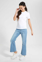 Load image into Gallery viewer, Redtag-Light-Wash-Flared-Skinny-Jeans-Category:Jeans,-Colour:Light-Wash,-Filter:Senior-Girls-(9-to-14-Yrs),-GSR-Jeans,-New-In,-New-In-GSR,-Non-Sale,-S22D,-Section:Kidswear-Senior-Girls-9 to 14 Years