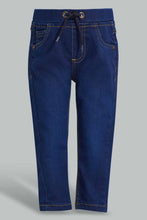 تنزيل الصورة على معرض الصور، Redtag-Dark-Wash-Knit-Pull-On-Denim-Pant-Category:Jeans,-Colour:Dark-Wash,-Filter:Infant-Boys-(3-to-24-Mths),-INB-Jeans,-New-In,-New-In-INB,-Non-Sale,-S22D,-Section:Kidswear-Infant-Boys-3 to 24 Months