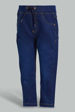 تنزيل الصورة على معرض الصور، Redtag-Dark-Wash-Knit-Pull-On-Denim-Pant-Category:Jeans,-Colour:Dark-Wash,-Filter:Infant-Boys-(3-to-24-Mths),-INB-Jeans,-New-In,-New-In-INB,-Non-Sale,-S22D,-Section:Kidswear-Infant-Boys-3 to 24 Months