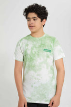 تنزيل الصورة على معرض الصور، Redtag-Green-Bsr-Tye-Dye-Tee-Embellished-T-Shirts-Senior-Boys-9 to 14 Years