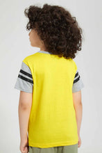Load image into Gallery viewer, Redtag-Yellow-Truck-Print-T-Shirt-Graphic-T-Shirts-Boys-2 to 8 Years