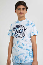 Load image into Gallery viewer, Redtag-Blue-Bsr-Tye-Dye-Tee-Graphic-T-Shirts-Senior-Boys-9 to 14 Years