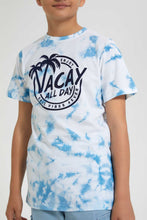 Load image into Gallery viewer, Redtag-Blue-Bsr-Tye-Dye-Tee-Graphic-T-Shirts-Senior-Boys-9 to 14 Years
