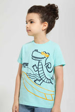Load image into Gallery viewer, Redtag-White-Plane-Print-Shirt-And-T-Shirt-Set-Casual-Shirts-Boys-2 to 8 Years