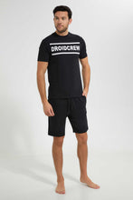 Load image into Gallery viewer, Redtag-Black-Pyjama-Set-Pyjama-Sets-Men's-