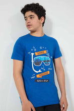 Load image into Gallery viewer, Redtag-Blue-Adventure-Tee-Graphic-T-Shirts-Senior-Boys-9 to 14 Years