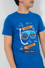 Load image into Gallery viewer, Redtag-Blue-Adventure-Tee-Graphic-T-Shirts-Senior-Boys-9 to 14 Years