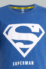 تنزيل الصورة على معرض الصور، Redtag-Blue-Superman-Tee-Graphic-T-Shirts-Senior-Boys-9 to 14 Years