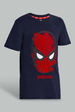 تنزيل الصورة على معرض الصور، Redtag-Navy-Spiderman-Tee-Graphic-T-Shirts-Senior-Boys-9 to 14 Years