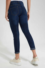 Load image into Gallery viewer, Redtag-Dark-Wash-Mid-Waist-Jean-Category:Jeans,-Colour:Darkwash,-Filter:Women's-Clothing,-New-In,-New-In-Women-APL,-Non-Sale,-RMD_Festive,-S22C,-Section:Women,-Women-Jeans-Women's-