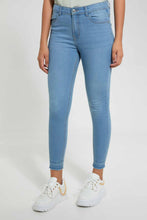 Load image into Gallery viewer, Redtag-Light-Wash-Mid-Waist-Jean-Jeans-High-Rise-Women's-
