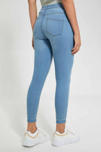 Load image into Gallery viewer, Redtag-Light-Wash-Mid-Waist-Jean-Jeans-High-Rise-Women's-