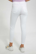Load image into Gallery viewer, Redtag-White-High-Waist-Jean-Jeans-High-Rise-Women's-