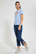 Load image into Gallery viewer, Redtag-Dark-Wash-Flarred-Jeans-Jeans-Baggy-Fit-Women's-