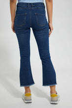 Load image into Gallery viewer, Redtag-Dark-Wash-Flarred-Jeans-Jeans-Baggy-Fit-Women's-