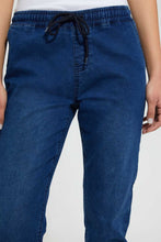 Load image into Gallery viewer, Redtag-Dark-Wash-Knit-Denim-Jogger-Jeggings-Women's-