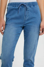 Load image into Gallery viewer, Redtag-Light-Wash-Knit-Denim-Jogger-Jeggings-Women's-