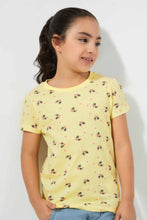 Load image into Gallery viewer, Yellow And Peach Floral T-Shirt (Pack of 2)