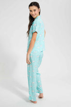 Load image into Gallery viewer, Blue Bunny Pajama Set (2 Piece)