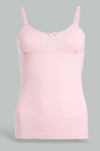 تنزيل الصورة على معرض الصور، Redtag-Pink-X-White/Black-Polka-Dots-(2Pcs)-Vests-Senior-Girls-9 to 14 Years