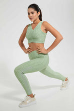 Load image into Gallery viewer, Redtag-Green-Jacquard-Active-Pant-Joggers-Women's-