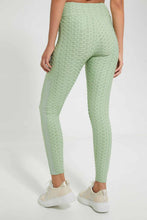 Load image into Gallery viewer, Redtag-Green-Jacquard-Active-Pant-Joggers-Women's-