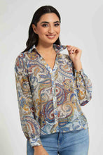 Load image into Gallery viewer, Redtag-Assorted-Paisley-Printed-Lurex-Dobby-Blouse-Blouses-Women's-