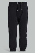 Load image into Gallery viewer, Redtag-Black-Twill-Jogger-Pants-Jogger-Fit-Infant-Boys-3 to 24 Months