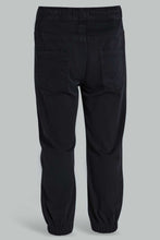 Load image into Gallery viewer, Redtag-Black-Twill-Jogger-Pants-Jogger-Fit-Infant-Boys-3 to 24 Months