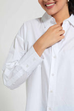 Load image into Gallery viewer, Redtag-White-Poplin-Oversize-Shirt-Casual-Shirts-Women's-