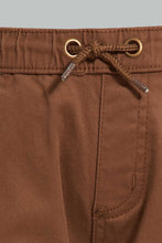 Load image into Gallery viewer, Redtag-Brown-Twill-Jogger-Chinos-Infant-Boys-3 to 24 Months