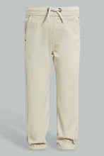 Load image into Gallery viewer, Redtag-Ecru-Twill-Jogger-Pants-Jogger-Fit-Infant-Boys-3 to 24 Months