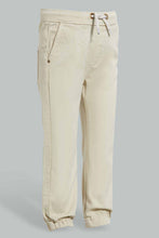 Load image into Gallery viewer, Redtag-Ecru-Twill-Jogger-Pants-Jogger-Fit-Infant-Boys-3 to 24 Months